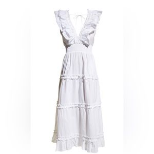 Love the Label V-Neck Ruffled Tiger Dress- NWT